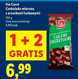Lidl Czekolada z całymi orzechami laskowymi Fin Carre oferta