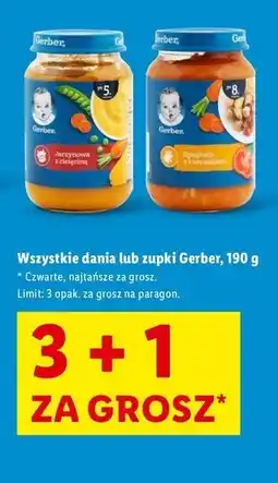 Lidl Obiadek spaghetti z kurczakiem Gerber oferta