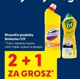 Lidl Mleczko do czyszczenia z mikrokryształkami lemon Cif Cream oferta
