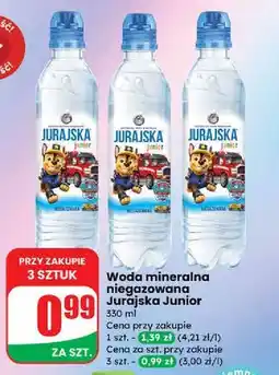 Dino Woda niegazowana psi patrol Jurajska Junior oferta