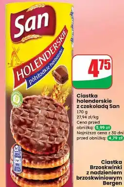 Dino Ciastka holenderskie w czekoladzie San Łakotki oferta