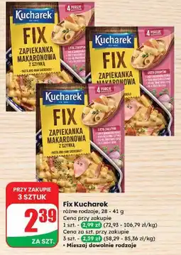 Dino Zapiekanka makaronowa z szynką Kucharek Fix oferta