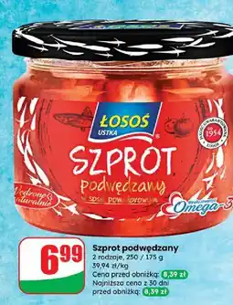 Dino Szprot podwędzany w sosie pomidorowym Łosoś Ustka oferta