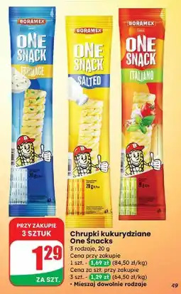 Dino Chrupki kukurydziane one snack salted Boramex oferta