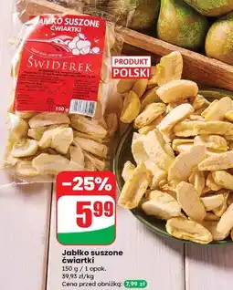 Dino Jabłka suszone ćwiartki Świderek oferta