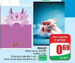 Dino Zeszyt a5 32 k. kratka oferta