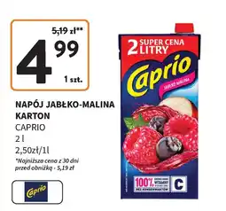 Intermarche Napój jabłkowo-malinowy Caprio oferta
