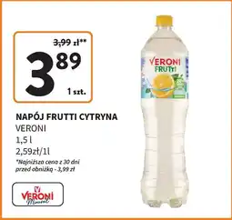 Intermarche Woda cytrynowa Veroni Frutti oferta
