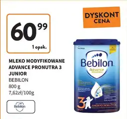 Intermarche Mleko 3 Bebilon Advance Pronutra oferta
