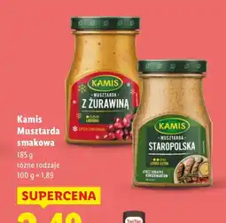 Lidl Musztarda smakowa, różne rodzaje Kamis oferta