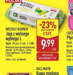 ALDI Jaja z wolnego wybiegu L Wesoły Kurnik oferta