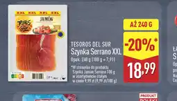 ALDI Szynka Serrano XXL Tesoros del Sur oferta