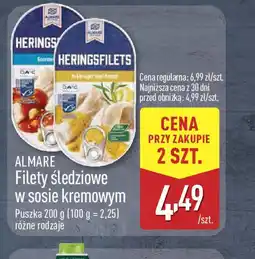 ALDI Filety śledziowe w sosie kremowym Almare oferta