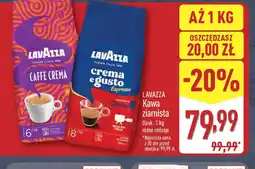 ALDI Kawa ziarnista Lavazza oferta