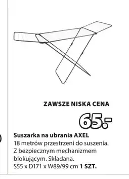 JYSK Suszarka na pranie Axel oferta