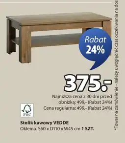 JYSK Stolik kawowy S! oferta