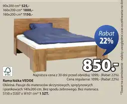 JYSK Rama łóżka oferta