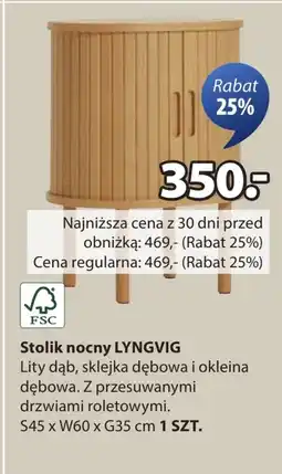 JYSK Stolik nocny Dębowa oferta