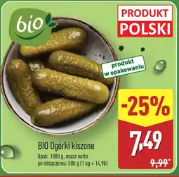ALDI BIO Ogórki kiszone oferta