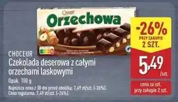 ALDI Czekolada deserowa z całymi orzechami laskowymi Choceur oferta