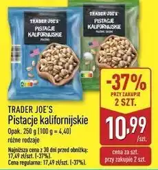 ALDI Pistacje kalifornijskie prażone solone Trader Joe's oferta