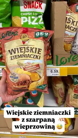 Dino Chipsy Wiejskie Ziemniaczki szarpana wieprzowina Lorenz oferta