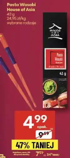 Delikatesy Centrum Pasta Wasabi House of Asia oferta