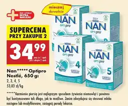 Biedronka Mleko modyfikowane Nan Optipro Nestle różne rodzaje oferta