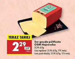 Biedronka Ser gouda półtłusty OSM Hajnówka oferta