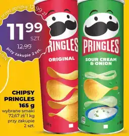 Duży Ben Chipsy Pringles Original, Sour Cream & Onion 165 g oferta