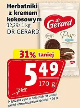 Prim Market Herbatniki z kremem kokosowym 170 g Dr Gerard oferta
