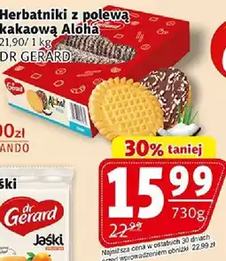 Prim Market Herbatniki z polewą kakaową Aloha 730 g Dr Gerard oferta