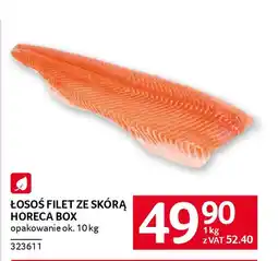 Selgros Łosoś filet ze skórą horeca box oferta