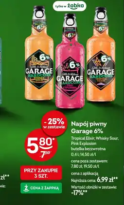 Żabka Napój piwny Garage oferta