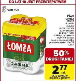 Carrefour Piwo Łomża Jasne (Dawniej Export) oferta