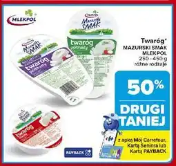 Carrefour Twaróg tłusty Mazurski Smak oferta