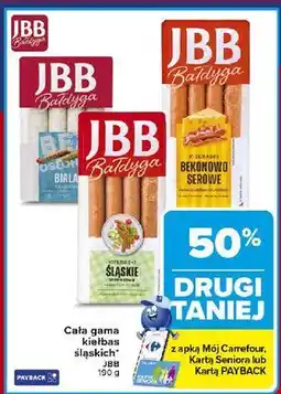 Carrefour Kiełbaski bekonowo-serowe Jbb Bałdyga oferta