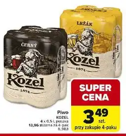Carrefour Piwo Kozel Cerny oferta