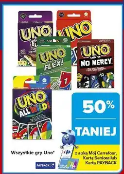 Carrefour Gra uno flip! express Mattel oferta