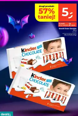 Dealz Batoniki Kinder Chocolate 100g oferta