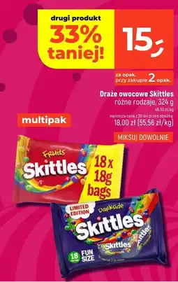Dealz Draże owocowe Skittles różne rodzaje 324g oferta