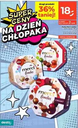 Dealz Praliny Merci Lovelies różne rodzaje 185g oferta