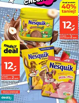 Dealz Milkshake Nestle Nesquik różne rodzaje 300-350 g oferta