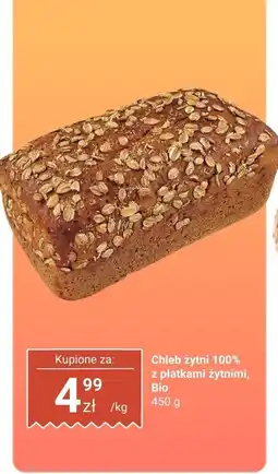 Biedronka Chleb żytni 100% z płatkami żytnimi Bio Biedronka oferta