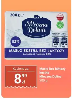 Biedronka Masło bez laktozy kostka 200 g Mleczna Dolina oferta