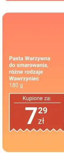 Biedronka Pasta warzywna do smarowania, różne rodzaje Wawrzyniec oferta