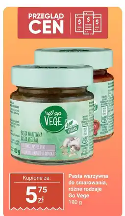 Biedronka Pasta warzywna do smarowania, różne rodzaje Go Vege oferta