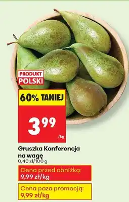 Biedronka Gruszka Konferencja na wagę Biedronka oferta