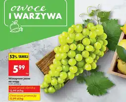 Biedronka Winogrono jasne na wagę Biedronka oferta