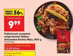 Biedronka Pulled pork szarpana wieprzowina Wolno Gotowane Kraina Mięs 400g oferta